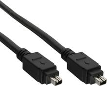 InLine FireWire Kabel, IEEE1394 4pol Stecker / Stecker, schwarz, 3m (34443)