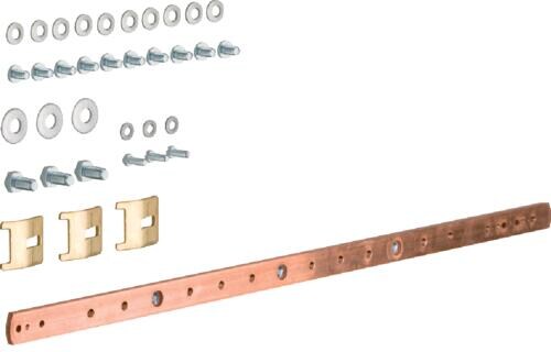 Hager UZ020 Erdungsschiene, universN, Cu 20x5 mm, 2feldig
