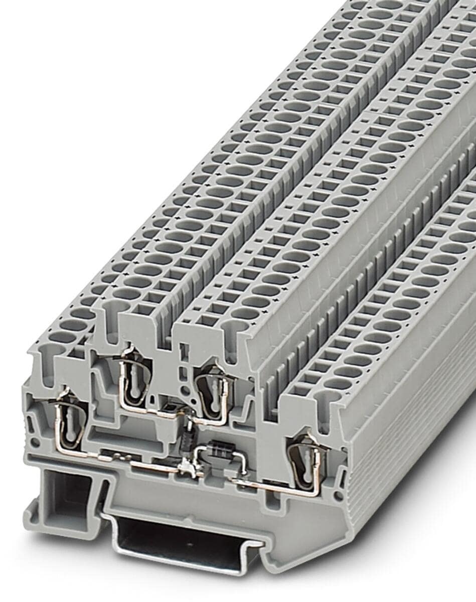 Phoenix Contact Bauelementreihenklemme - STTB 2,5-2DIO/O-UL/UR-UL, 0,08-4mm², grau (3031584)