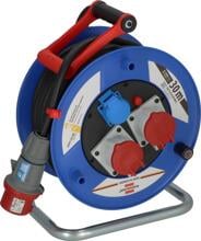 Brennenstuhl Garant CEE IP44 Industrie-/Baustellen-Kabeltrommel, 30m, H07RN-F 5G2,5, IP44, blau (1238010)