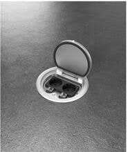BS Bodensteckdose 2x Schuko-Steckdose, 2x RJ45-Anschlussdose, aluminium, grau (8602A-3-3)