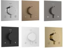 hansgrohe Ecostat Comfort E Thermostat Unterputz für 2 Funktionen, Metall, 25,7 l/min