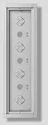 Siedle GA 612-4/1-01 SM Gehäuse-Aufputz für 4 Funktionsmodul, Silber Metallic (210012259-00)