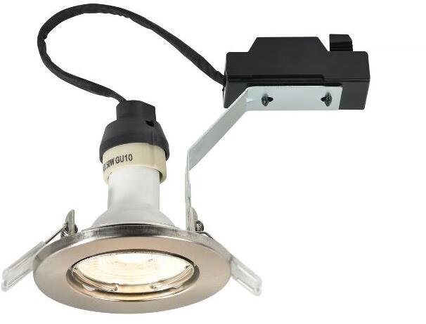 Nordlux Canis Einbaustrahler, GU10, IP20, 2700 K, 230 lm, Nickel gebürstet (49310155)