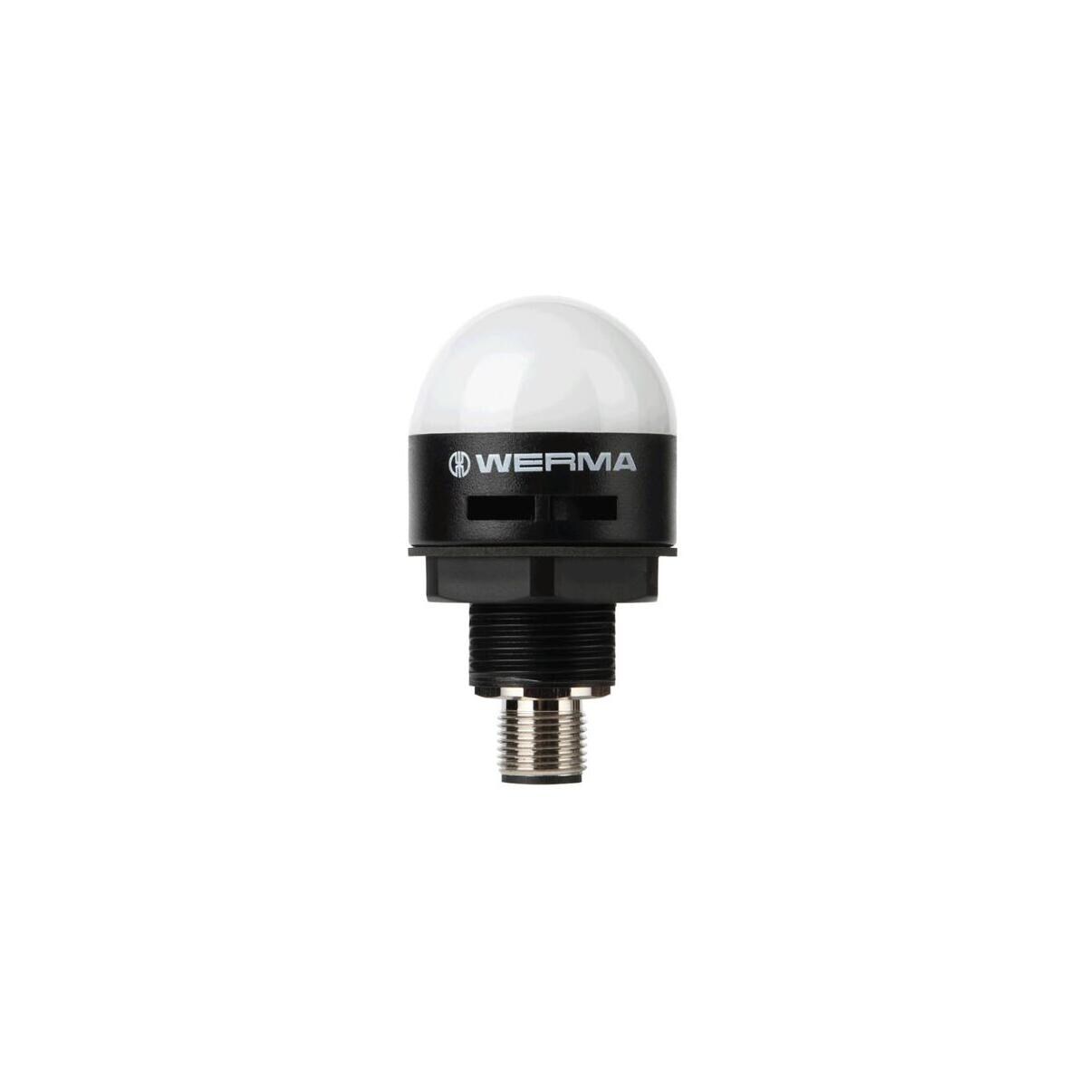 Werma LED-Einbauleuchte + Summer, MC35 UL M12-Stecker, 5 polig, 10-30 V, Ø 35 mm, RGB (241.340.50)