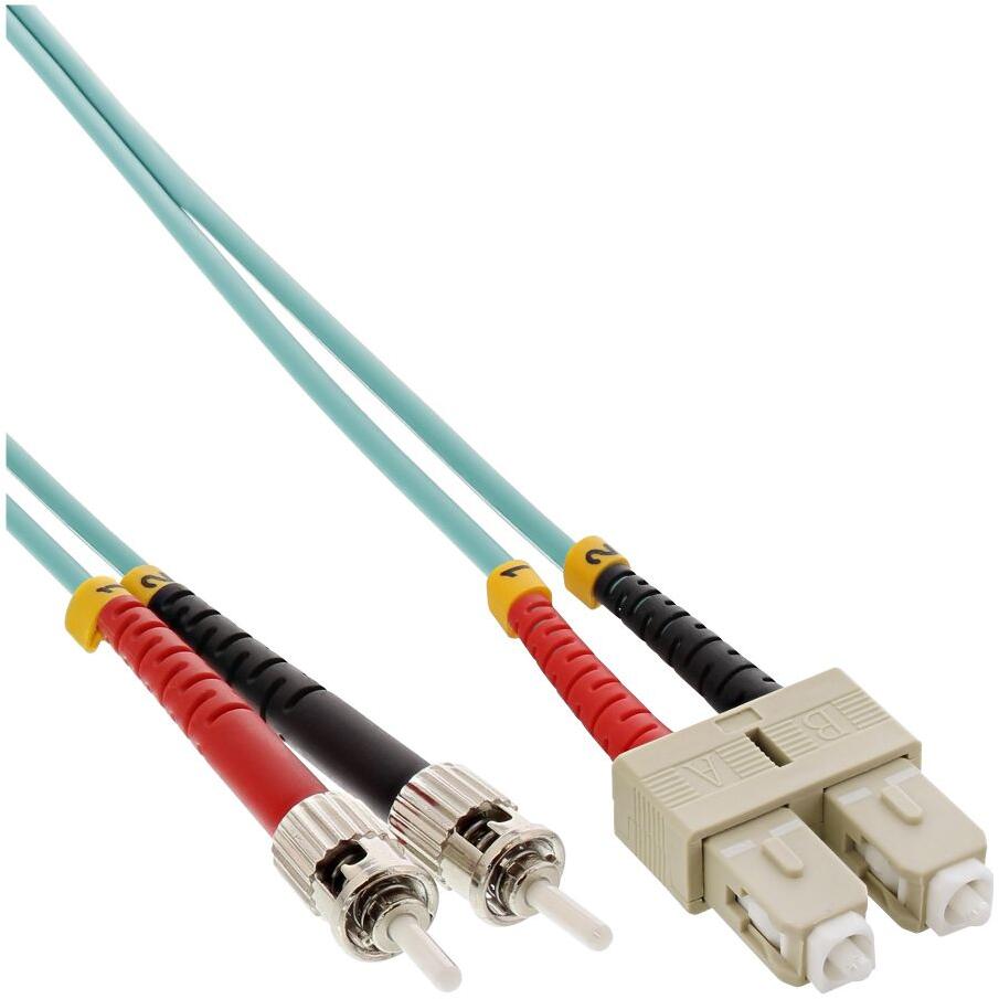 InLine LWL Duplex Kabel, SC/ST, 50/125μm, OM3, 2m (82502O)
