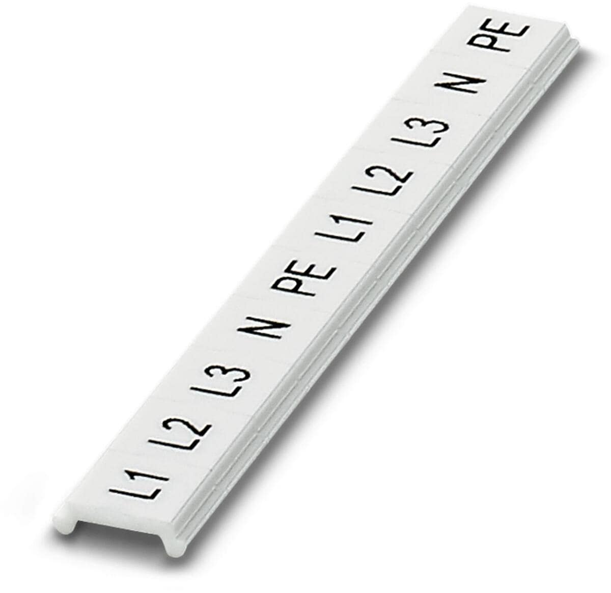 Phoenix Contact Zackband - ZBF 5,LGS, Fortlaufende Zahlen, L1-N,PE, weiß (0809528)