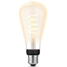 Philips Hue White Ambiance LED Lampe, Filament Giant Edison ST72, E27, 7W, 550lm, 4000K (929002477901)