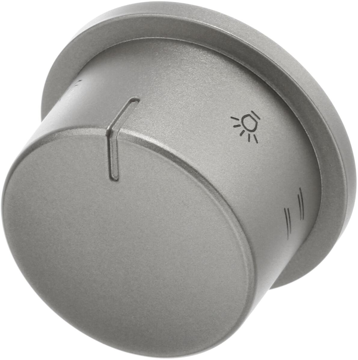 Bosch Siemens 10012527 Drehgriff-Vorwahl, rund, feststehend, Edelstahl, unbeleuchtet;