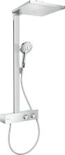 hansgrohe Raindance E Duschsystem 300 1 Strahlart wassersparend mit ShowerTablet 350, Metall, 8 l/min, 300 x 300 mm, Chrom, (27362000)