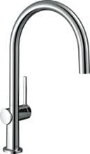 hansgrohe Talis M54 Einhebel-Küchenarmatur 220, wassersparend, 1 Strahlart, Messing, 222 mm, G ⅜ Anschlussschläuche, chrom (72843000)