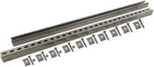 Dehn MSC MDH V4A L2000 MZ V2A C-Montageschienen L 2000mm NIRO (V4A) mit Halteklammern, Schrauben und Muttern (123052)