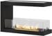 INfire Dreiseitiger Bioethanol Einbaukamin Inside U800, Inhalt 1 Liter, 800x500x300mm, schwarz (INSIDE U800)