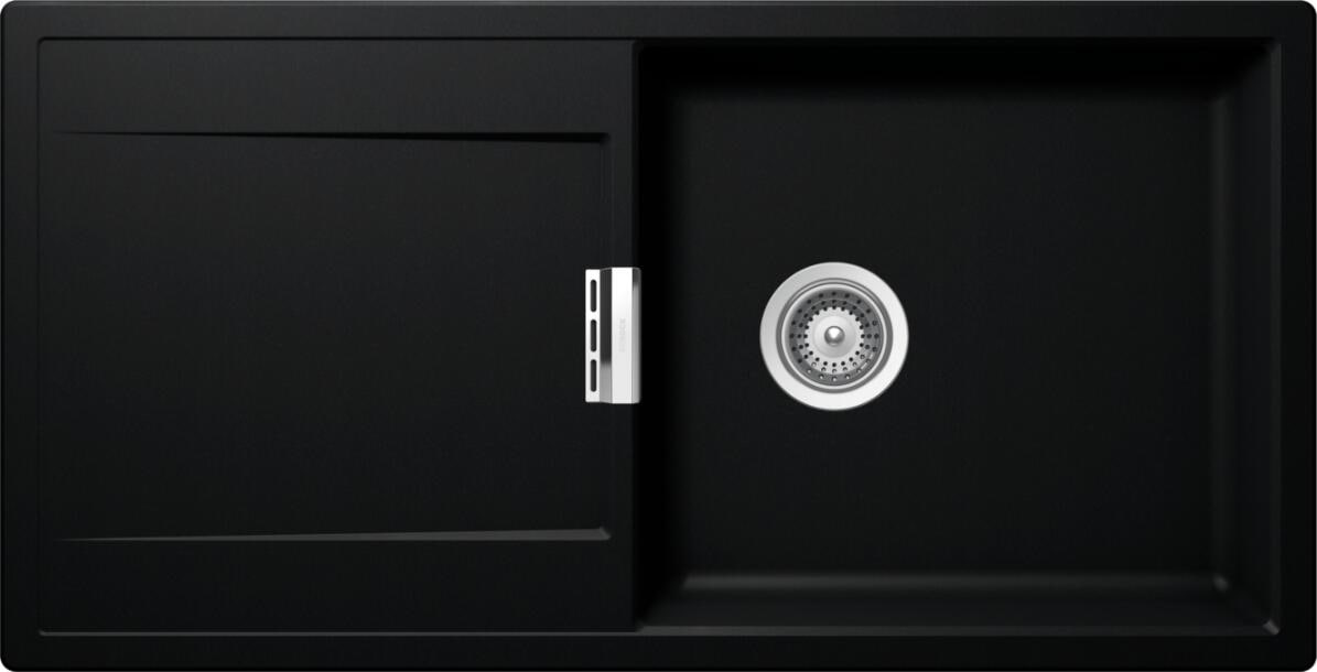 Schock Mono D-100L A Puro Granitspüle – Schwarz, Für Unterschränke Ab 60 Cm
