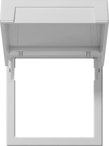 Gira 2658015 Montagerahmen mit Klappdeckel, System 55, grau matt
