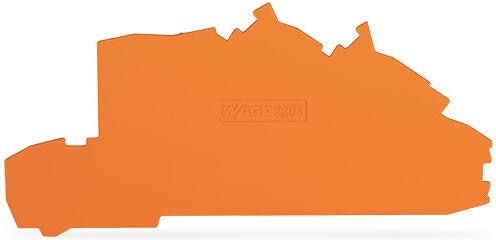 Wago 2203-7692 Abschluss- und Zwischenplatte; 0,8 mm dick; orange