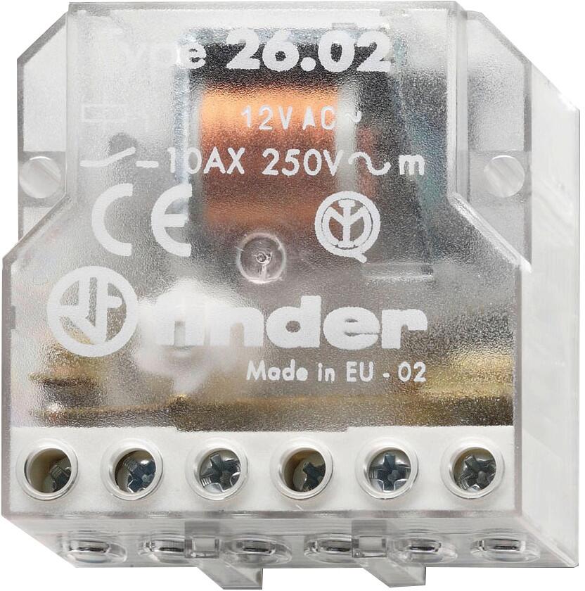 Finder 26.08.8.230.0000 Stromstoßschalter, 2 Schließer für 10A/250V AC