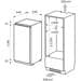 Exquisit EKS201-V-E-040F Einbau-Kühlschrank, Nischenhöhe: 122cm, 199 l, Schlepptüttechnik, Elektronische Steuerung, weiß