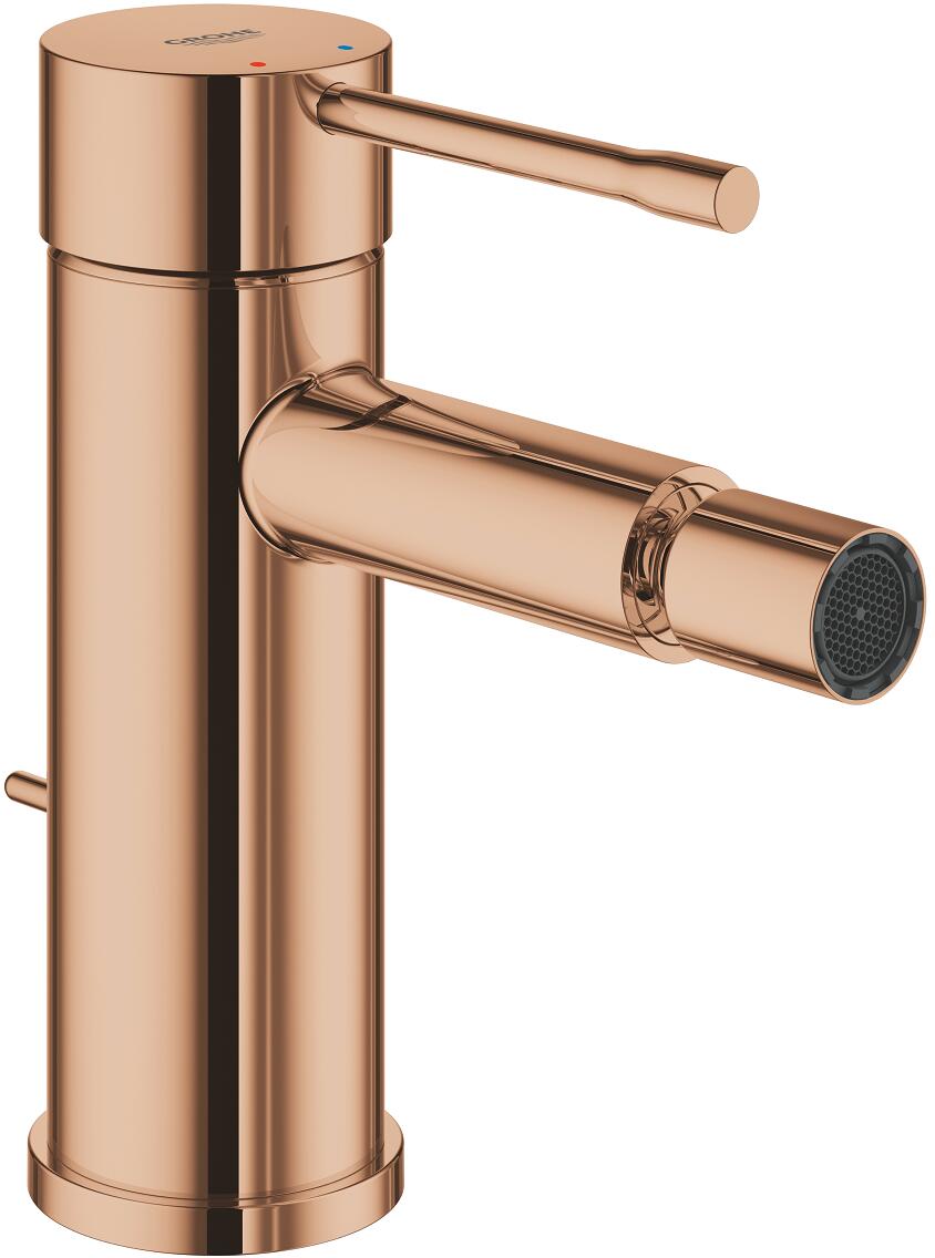 GROHE Essence Einhand-Bidetbatterie, Einlochmontage, Ablaufgarnitur, Professional Edition, warm sunset (24178DA1)