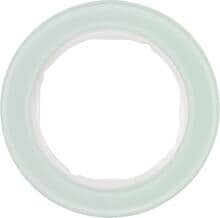 Hager WLD9100GW Rahmen, 1f, Serie R.Classic Glas, Tragmaterial, polarweiß