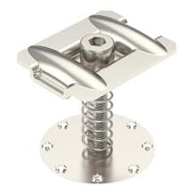 OBO Bettermann KLZ F xx A2 Zwischenklemme mit Feder für PV-Modulmontage, Rahmenhöhe von 25mm bis 40mm, edelstahl