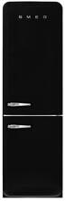 Smeg FAB32RBLM6 50's Style Retro Stand Kühl-Gefrierkombination, 60 cm breit, 331 L, NoFrost, Türanschlag rechts, schwarz matt