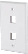 METZ CONNECT Keystone Anschlussdose US-Style 2 Port unbestückt (1309152402KE)