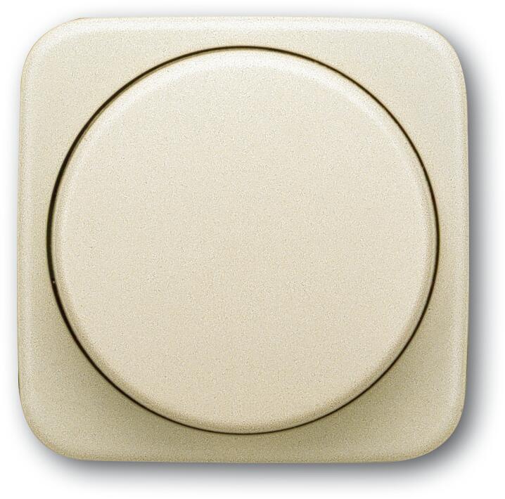 Busch-Jaeger 2115-212 Zentralscheibe mit Drehknopf, Befestigungsmutter und Glimmlampe, Duro 2000 Si, weiß (2CKA006599A1334)