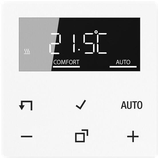 JUNG BTA1791WW JUNG HOME Raumthermostat-Display, Serie AS/A, alpinweiß