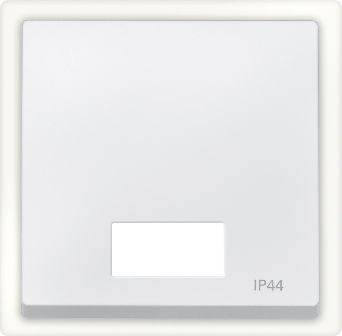 Merten 433719 Wippe mit rechteckigem Symbolfenster, System M, IP44, Polarweiß matt