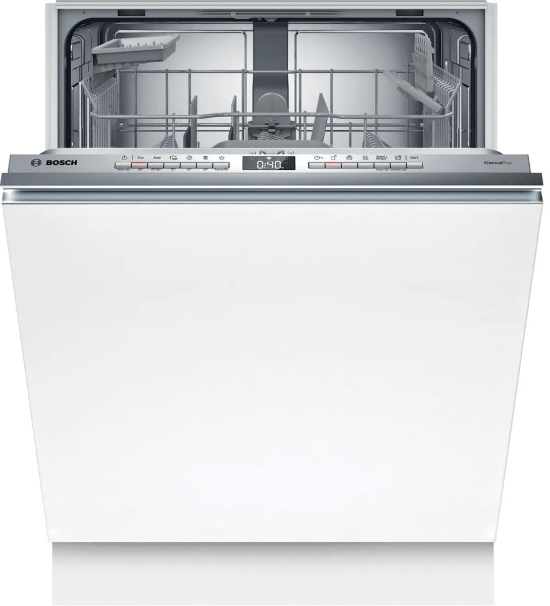 Bosch SBV4ETX08E Serie 4 Vollintegrierter XXL Geschirrspüler, 60 cm breit, 13 Maßgedecke, AquaStop, Info Light, HomeConnect, Reiniger Automatik, Eco S