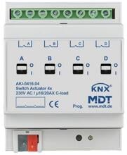 MDT AKI-0416.04 Schaltaktor 4-fach, 230VAC, 16/20A