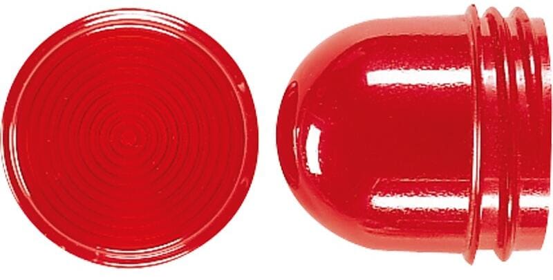 Jung 37.05 Schraubhaube flach rot für Lichtsignal LM max.35 mm