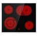 Gorenje Black Set 4 Einbau-Herdset mit Glaskeramikkochfeld (BCX6737E05BG+ECD634X), 60cm breit, Heißluft mit Dampf, Pizza Funktion, Edelstahl/Schwarz