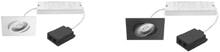 Brumberg ABACO-S LED-Einbaustrahler, 230 V AC, 50 Hz, 6 W, 36°, DALI, TunableWhite 2700K-6500K, quadratisch