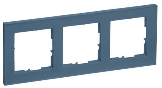 Legrand SEANO+ 3-fach Rahmen, Abmessungen: 86 x 228 mm, Petrol lackiert (765583)