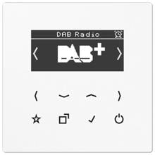 Jung DABLSWW Smart Radio DAB+, DAB Frequenzbereich 174MHz bis 240 MHz, alpinweiß