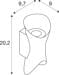 SLV MODELA Wandleuchte, up/down, 2700K, dimmbar Phasenabschnitt, IP65