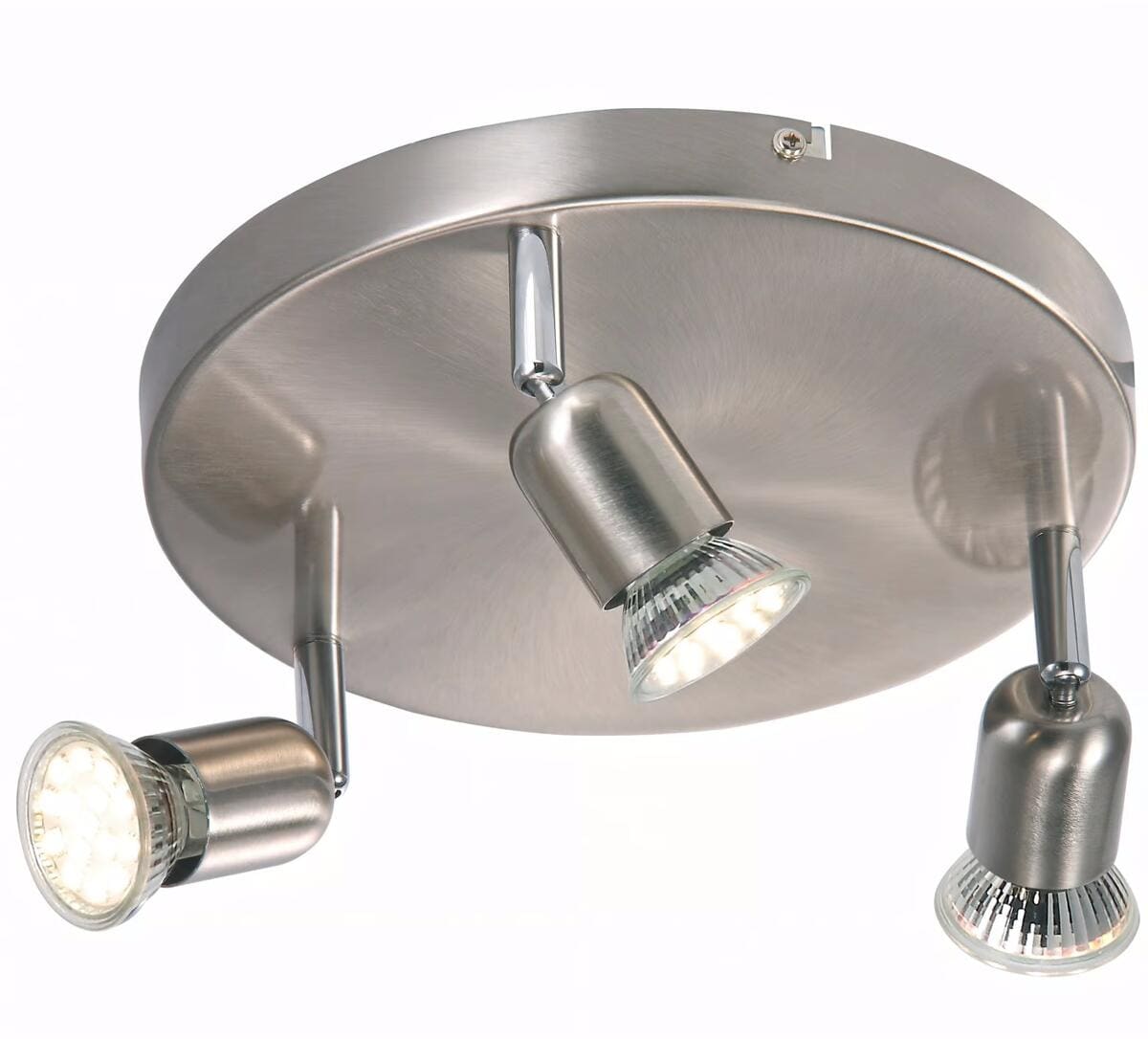 Nordlux Avenue 3-Rondel Spotlight, GU10, 35W, gebürsteter stahl (2113200132)