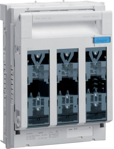 Hager LT253 Sicherungslasttrennschalter LT NH2/60mm, 400A, Schraubanschluss M10