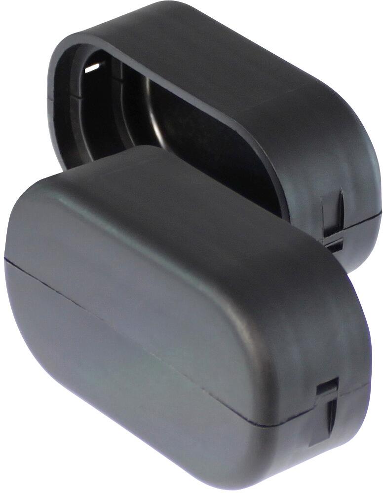 Fränkische PV-COOR-Endkappe, 40mm, schwarz (49140803), 1 Paar