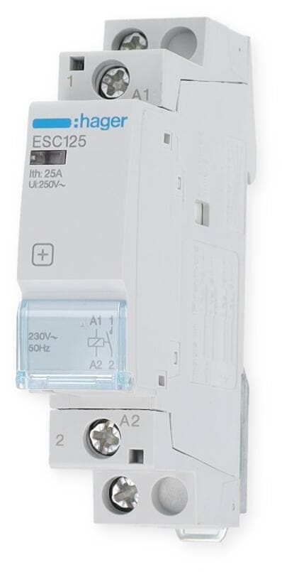 Hager ESC125 Installationsschütz 25A, 1 Schließer, 230V