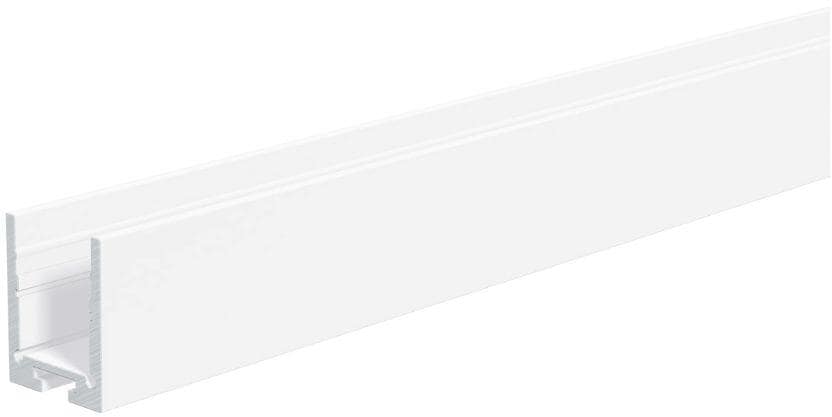 EVN U-Profil, Aluminium-Profil, hoch, 200cm, pulverbeschichtet weiß (APHW200)