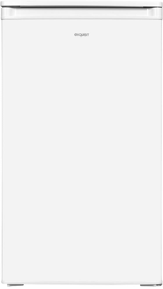 Exquisit KS117-3-040D Standkühlschrank, 48 cm breit, 81 L, LED-Beleuchtung, weiß
