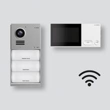 Siedle IQSW-0 Video-Türsprechanlagen-Set Wi-Fi, Video-Türstation & Video-Innenstation, 4,3 Zoll Display, Smartphone-Anbindung, Freisprechen weiß/silber (210013219-00)