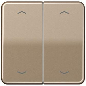 Jung CD102PGB Wippe mit Pfeilsymbolen, Serie CD, gold-bronze