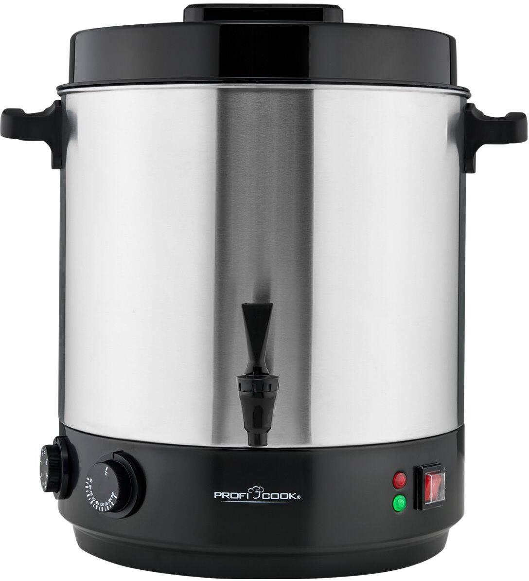 ProfiCook PC-EKA 1283 Einkochautomat, 2100W, 32 Liter Tankinhalt, Cool Touch-Griffe, Edelstahl (501283) Elektroshop Wagner
