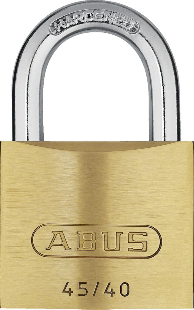 ABUS 45/40 Lock-Tag Vorhängeschloss, Messing (80613)