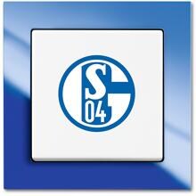 Busch-Jaeger 2000/6 UJ/02 Fanschalter FC Schalke 04, Bundesliga Fanschalter, Aus- und Wechselschaltung (2CKA001012A2200)