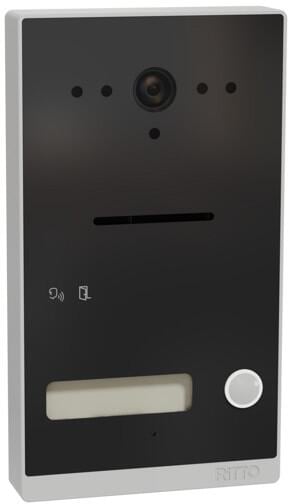Ritto Listo TwinBus IP Türstation, 1 Wohneinheit, Aufputz, Grau (RGE2015120)